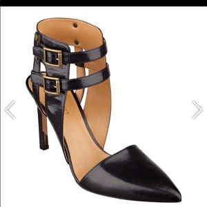 Black Nine West Strap Pumps